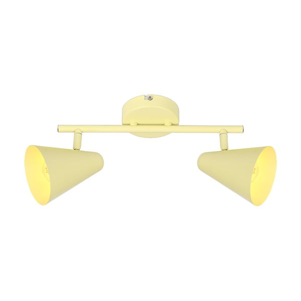 Lubinis šviestuvas geltonos spalvos 42x10 cm su metaliniu gaubtu Amor – Candellux Lighting