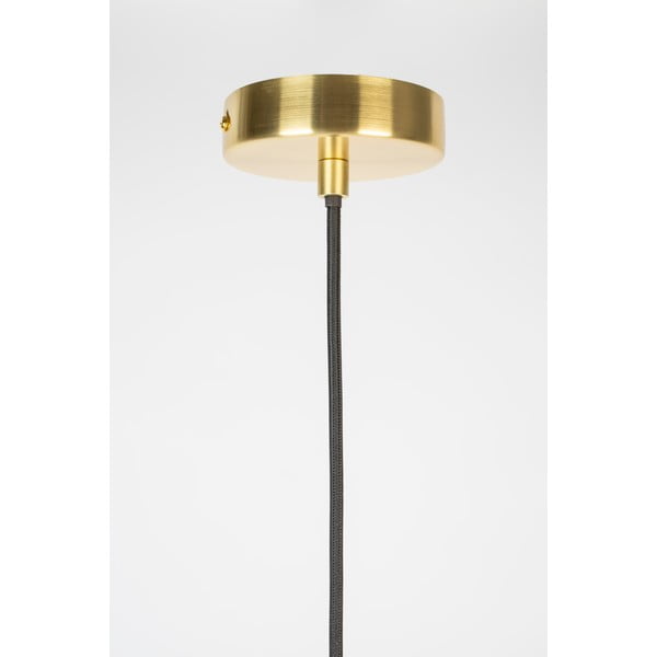 Pilkas pakabinamas šviestuvas su stikliniu gaubtu 25x25 cm Lauren - White Label-image-3