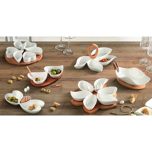 Serviravimo indas su padėklu ir 4 iešmeliais Brandani Nuvola-image-1