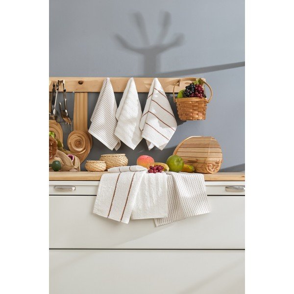 Iš medvilnės virtuvės rankšluosčiai 6 vnt. 30x50 cm Sofya – Foutastic-image-2