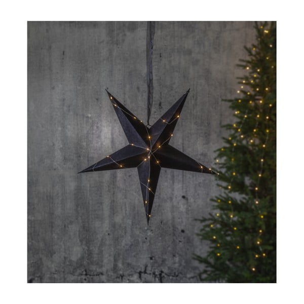 Kalėdinė juoda šviesos dekoracija Star Trading Velvet