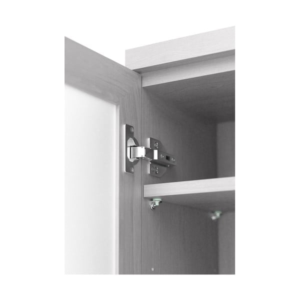 Balta ąžuolinė vonios kambario spintelė Wireworks Mezza-image-4