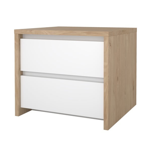 Baltos spalvos/natūralios spalvos naktinis staliukas Next – Tvilum-image-4