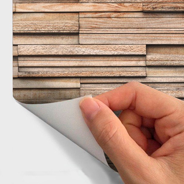 Sienų lipdukas Ambiance Arcachon Wood Veneer, 40 x 40 cm-image-1