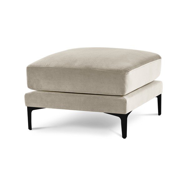 Smėlio spalvos aksominis pufas Kooko Home Harmony-image-2