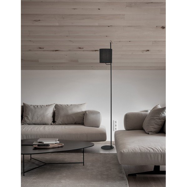 Juodos spalvos iš metalo pastatomas šviestuvas (aukštis 176 cm) Yama – Nova Luce-image-1