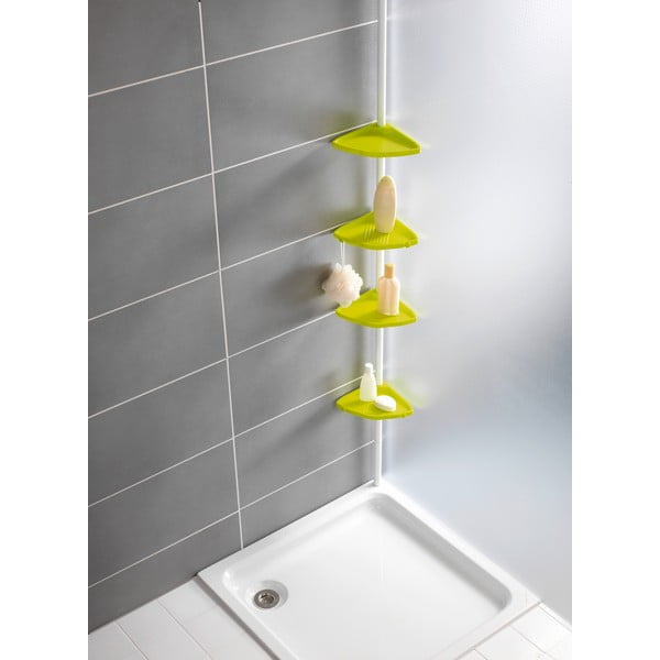 Geltonos spalvos teleskopinė dušo lentyna "Wenko Compact-image-3