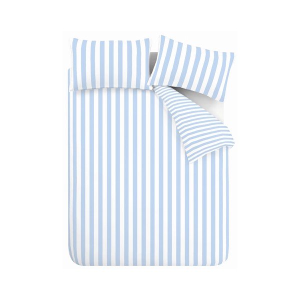 Baltos spalvos/mėlynos spalvos viengulė patalynė 135x200 cm Stripe Tease – Sassy B