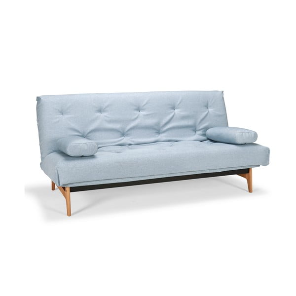Šviesiai mėlyna sofa lova "Fraction