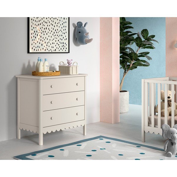 Smėlio spalvos vaikiška šoninė spintelė 89x90x55 cm Swingo – Vipack-image-1