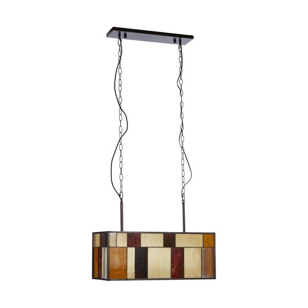 Iš metalo kabantis šviestuvas su stiklo gaubtu Waldorf – Premier Housewares