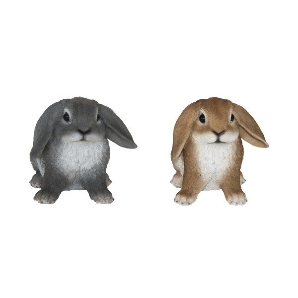 2 dekoratyvinių statulėlių rinkinys Esschert Design Triušis, aukštis 14,6 cm