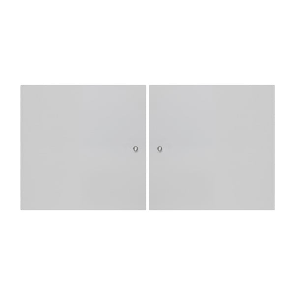 Baltos spalvos durys modulinei lentynų sistemai 2 vnt. 32x33 cm Mistral Kubus - Hammel Furniture