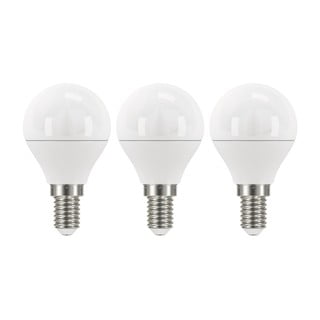 3 LED lempučių rinkinys EMOS Classic Mini Globe Neutral White, 6W E14