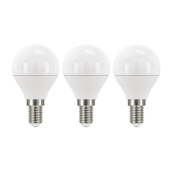 3 LED lempučių rinkinys EMOS Classic Mini Globe Neutral White, 5W E14