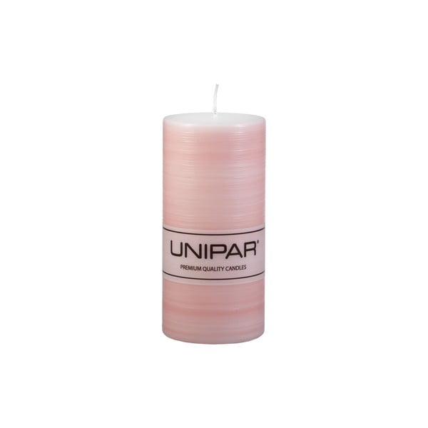 Rožinė žvakė Unipar Finelines, degimo laikas 73 val