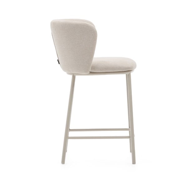 Baro taburetė smėlio spalvos (sėdynės aukštis 65 cm) Ciselia – Kave Home-image-4