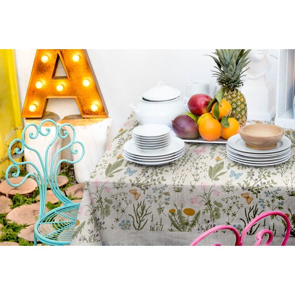 Staltiesė su linine medžiaga Surdic Botanic Herbs, 140 x 140 cm-image-2