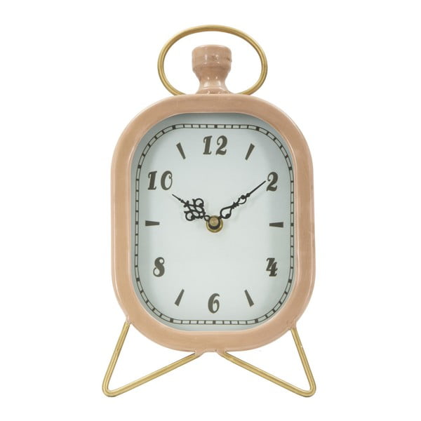 Rožinis stalo laikrodis su aukso detalėmis Mauro Ferretti Glam