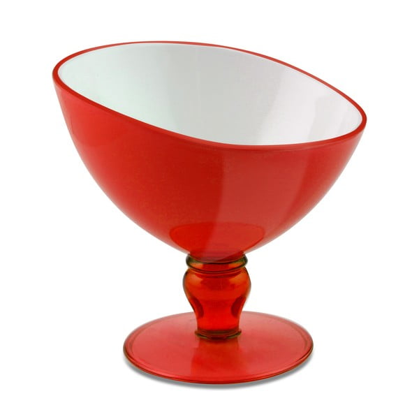 Raudonas desertinis puodelis "Vialli Design Livio", 180 ml