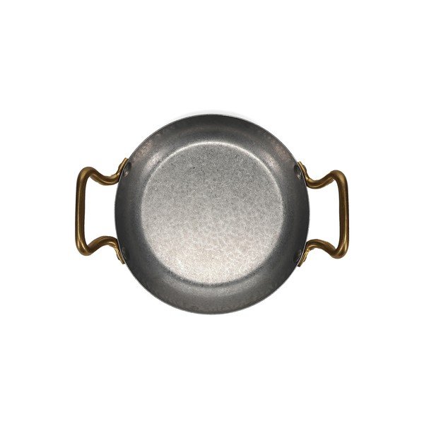 Sidabrinės spalvos skirta serviravimui iš metalo lėkštė ø 18 cm Serve – BonBistro-image-3