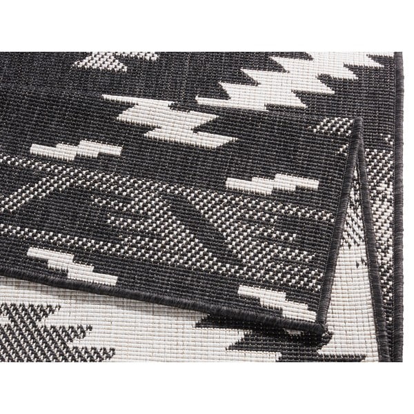 Juodos ir kreminės spalvos dvipusis lauko kilimas NORTHRUGS Malibu, 290 x 200 cm-image-4