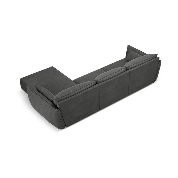 Pilka kampinė sofa (dešinysis kampas) Vanda - Mazzini Sofas-image-3