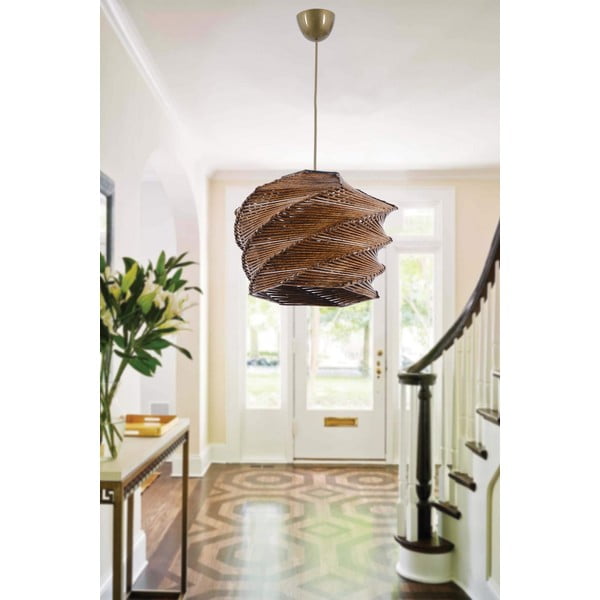 Kabantis šviestuvas šviesiai rudos spalvos ø 32 cm Ruche – Opviq lights-image-1