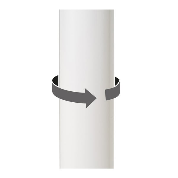 Iš dirbtinės odos reguliuojamo aukščio baro taburėtės baltos spalvos 2 vnt. (sėdynės aukštis 72 cm) – Casa Selección-image-4