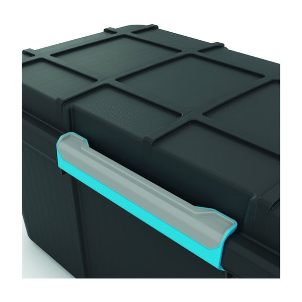 Iš plastiko daiktadėžė juodos spalvos su dangčiu 73,5x44,5x46 cm Scuba Box – KIS-image-1