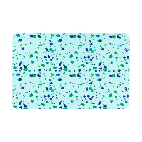 Šviesiai mėlynas vonios kambario kilimėlis 39x60 cm Terrazzo - Artsy Doormats