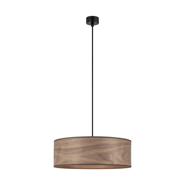 Pakabinamas šviestuvas iš graikinio riešuto medienos Sotto Luce TSURI XL, ø 45 cm-image-1