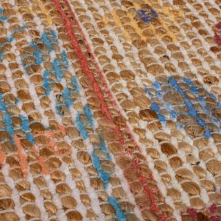 Rankų darbo iš džiuto mišinio kilimas natūralios spalvos 60x230 cm Taylor Patchwork – Flair Rugs