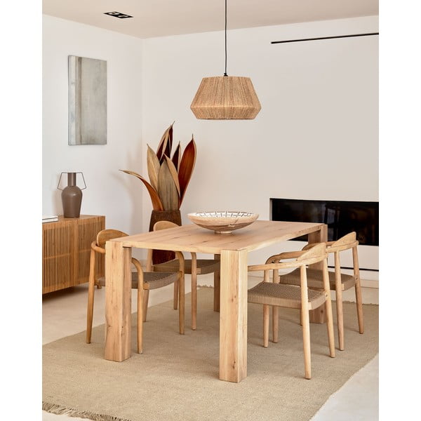 Valgomojo stalas iš ąžuolo 100x200 cm Deyanira – Kave Home-image-1