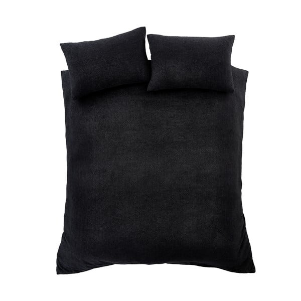 Iš boucle dvigulė/itin ilga patalynė juodos spalvos 230x220 cm Cosy Boucle – Catherine Lansfield-image-2