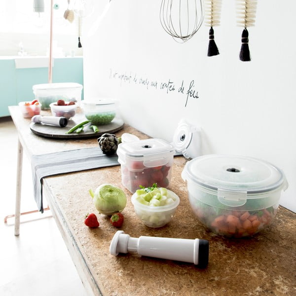 3 maisto dėžučių ir vakuuminio siurblio rinkinys Compactor Food Saver-image-3