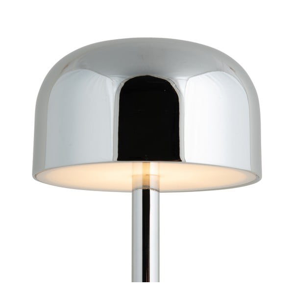 Stalinis šviestuvas sidabrinės spalvos LED (aukštis 24,5 cm) su metaliniu gaubtu James – Leitmotiv-image-2