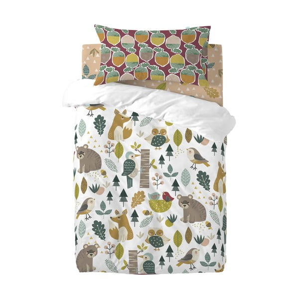 Medvilninė vaikiška paklodė Moshi Moshi Harvestwood, 70 x 140 cm-image-4