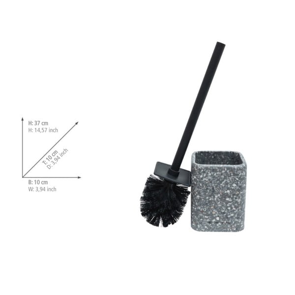 Pilkos spalvos iš polirezino tualeto šepetys Tom Tailor T-Terrazzo – Wenko-image-4