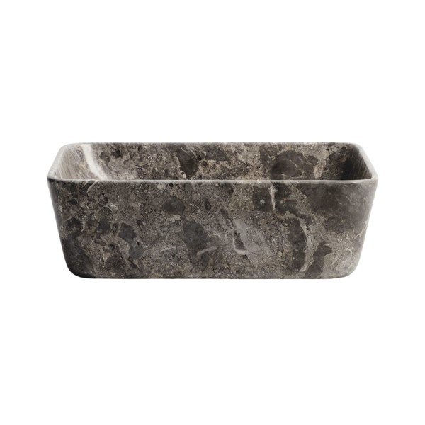 Pilkos spalvos iš akmens praustuvas 40x40 cm Darnen – Kave Home