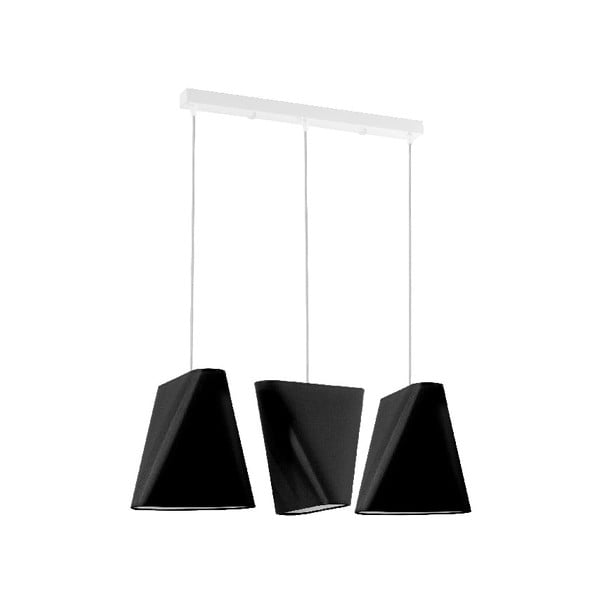 Juodas pakabinamas šviestuvas 82x28 cm Velo - Nice Lamps