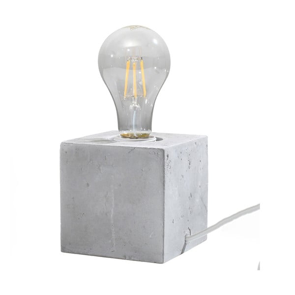 Stalinis šviestuvas šviesiai pilkos spalvos (aukštis 10 cm) Gabi – Nice Lamps