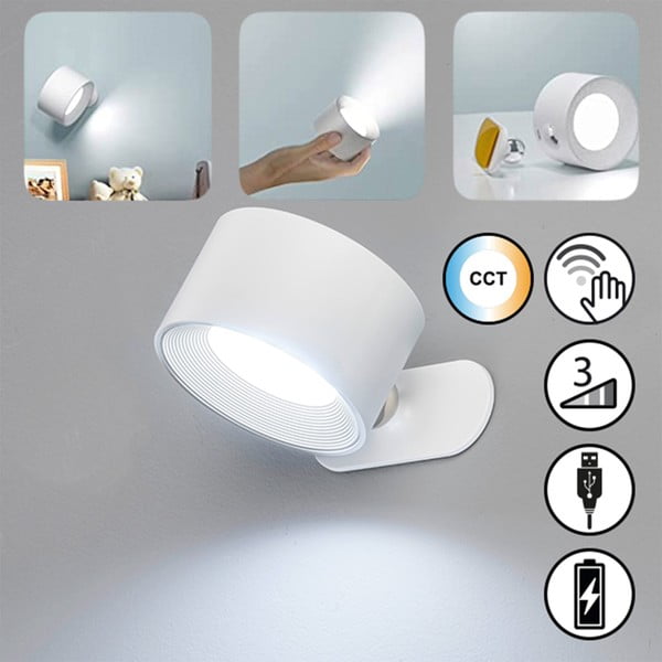 Sieninė lempa baltos spalvos LED Magnetics – Fischer & Honsel-image-2