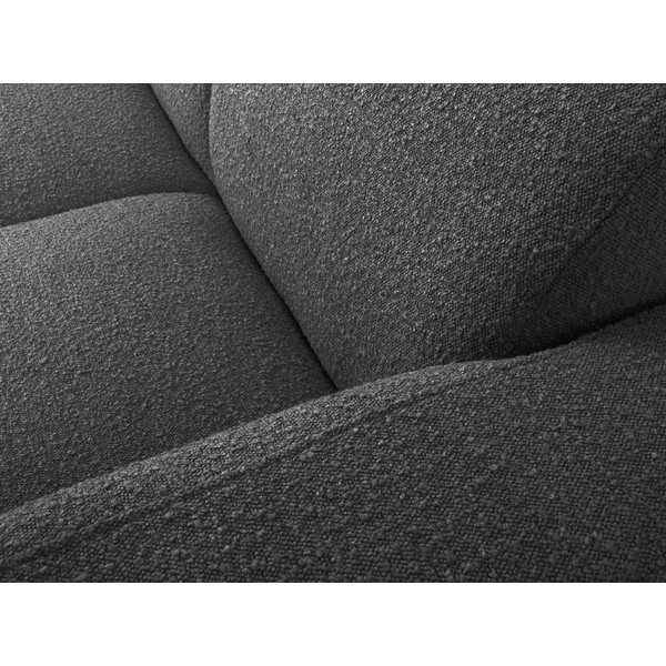 Kampinė sofa tamsiai pilkos spalvos iš boucle (su dešiniuoju kampu) Molino – Micadoni Home-image-1