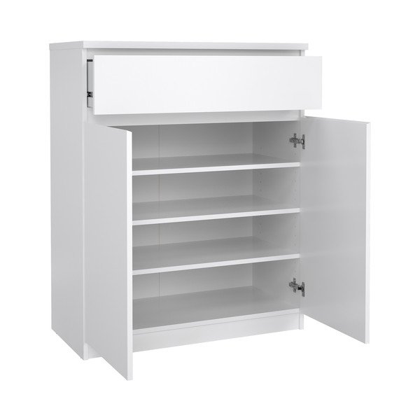 Baltos spalvos šoninė spintelė 80x100x40 cm Naia – Tvilum-image-1