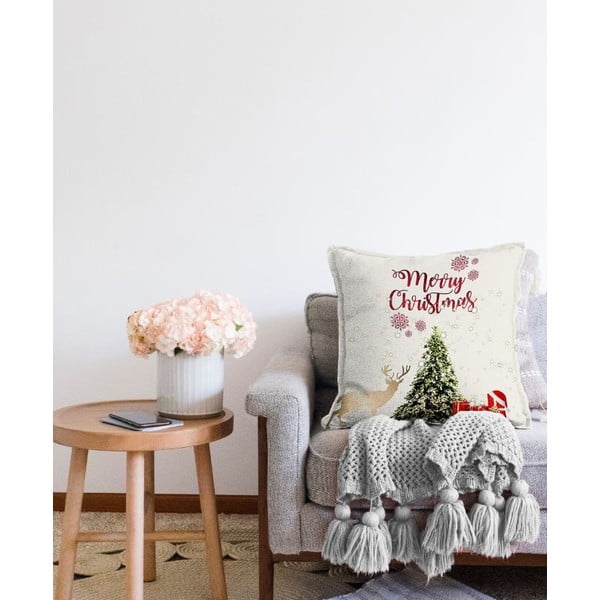 Dekoratyvinis pagalvės užvalkalas su Kalėdų motyvu 43x43 cm – Mila Home-image-2