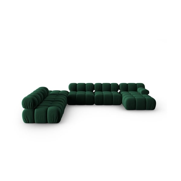 Sofa žalios spalvos iš velveto 379 cm Bellis – Micadoni Home