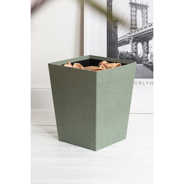 Žalsvai mėlynos spalvos šiukšliadėžė biurui Sofia Canvas Paper Laminate – Bigso-image-1