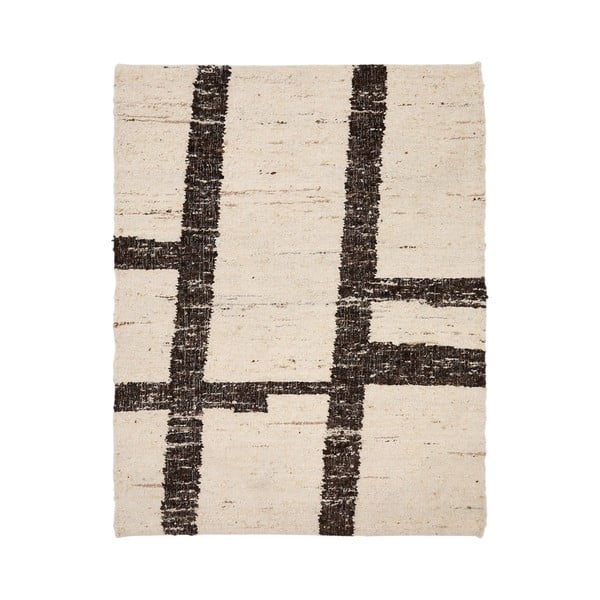 Apverčiamas kreminės spalvos iš vilnos kilimas 160x230 cm Hadin – Kave Home