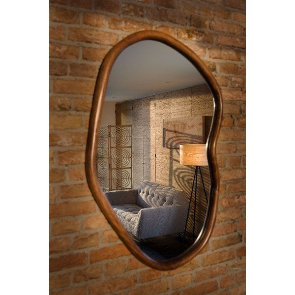 Sieninis veidrodis su medžio masyvo rėmu 73x100 cm Ashley – Dutchbone-image-1